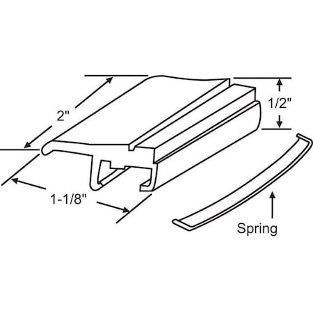 Strybuc Slider Spring Latch White 50-778W